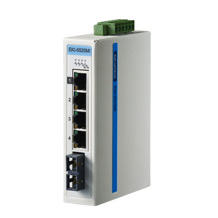 ProView 5-port 10/100Mbps Industrial Switch with 1x Multi Mode SPF, Extreme Temp -40~75&#8451;